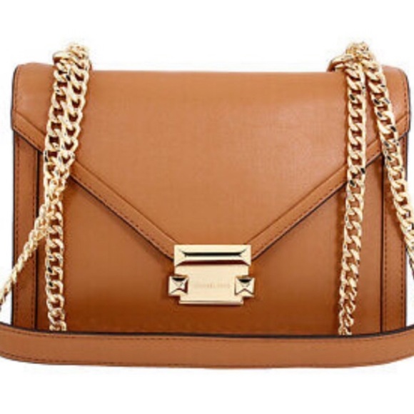 whitney large leather shoulder bag